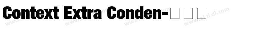 Context Extra Conden字体转换